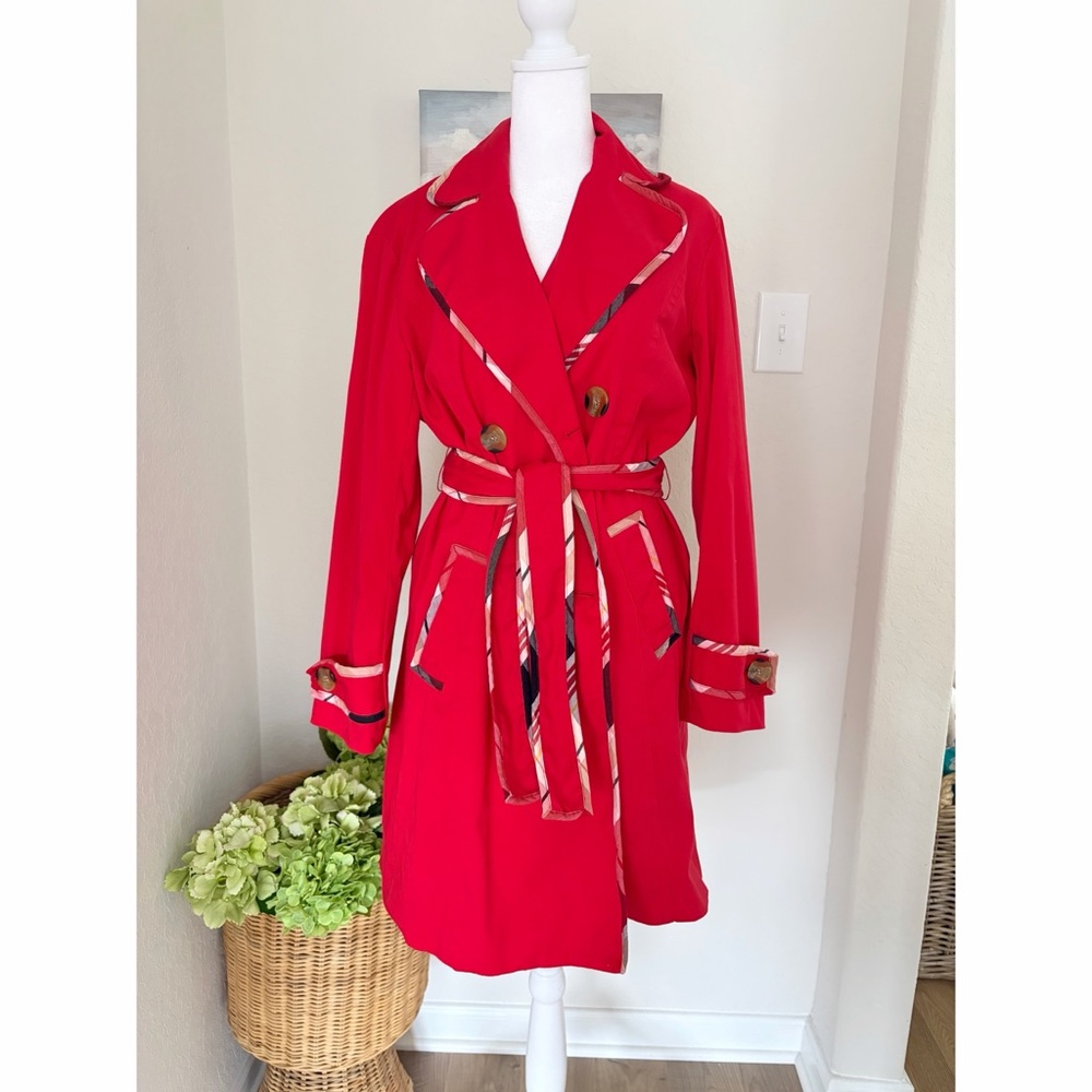 Bandolino Red Trench Coat XLP